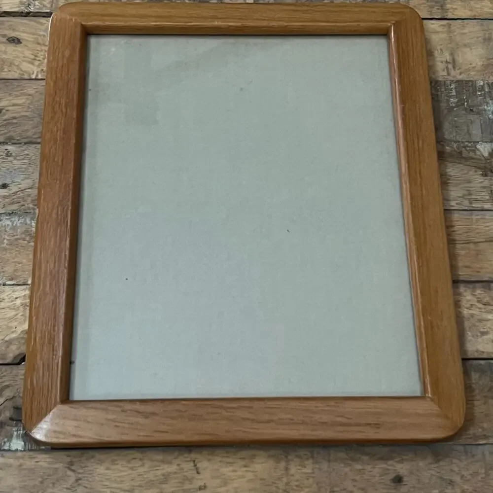Contemporary Quality Wood Frame For 7.5x10 Pecan Color Made in Thailand